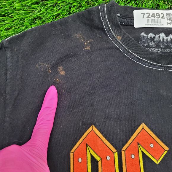 ACDC Tie-Dye Shirt Womens Small 19x25 Ombre - Picture 3 of 12